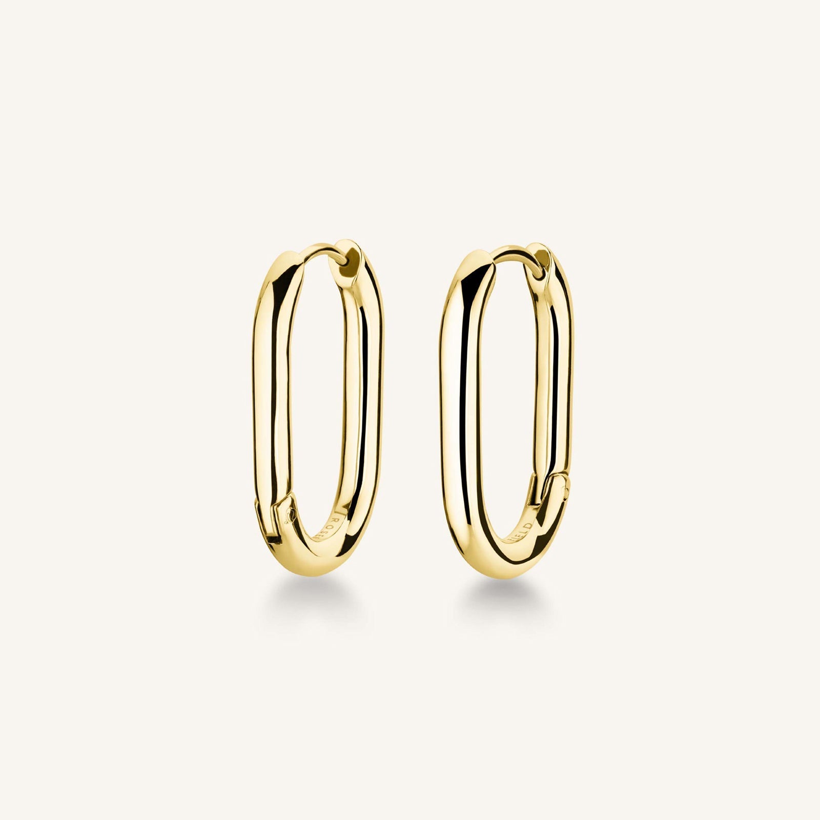 Oval Hoops Gold | Rosefield Official